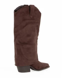 SOLEIL - Stivale nero con zip laterale e cinturino con fibbia, tacco 2,5CM