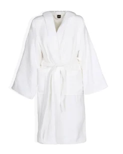 SOLO SOPRANI - Accappatoio unisex con cappuccio bianco