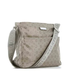 SOLO SOPRANI - Borsa bronzo con tracolla regolabile e zip frontale orizzontale