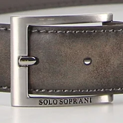 SOLO SOPRANI - Cinta con interno in VERA PELLE e fibbia nickel free