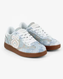 SOLO SOPRANI COUTURE - Sneakers jeans con stelle