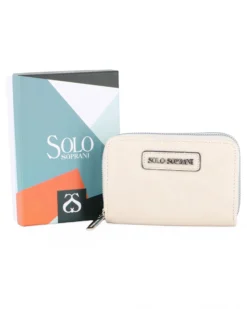 SOLO SOPRANI - Portafoglio beige con doppia cerniera
