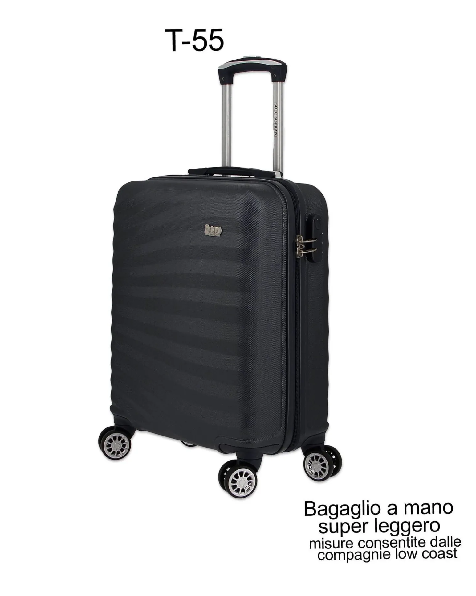 SOLO SOPRANI - TROLLEY ABS CON 4 RUOTE DOPPIE