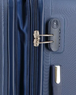 SOLO SOPRANI - TROLLEY BLU ABS CON 4 RUOTE DOPPIE
