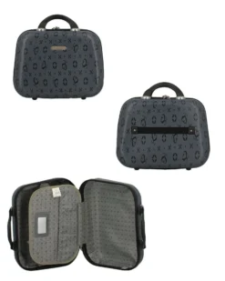 SOLO SOPRANI - TROLLEY BLU LOGGATO IN ABS 4 RUOTE