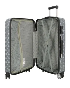 SOLO SOPRANI - TROLLEY GRIGIO LOGGATO IN ABS 4 RUOTE