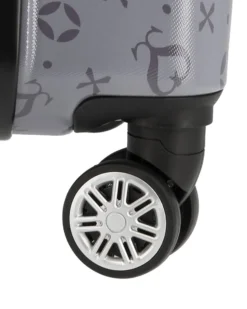 SOLO SOPRANI - TROLLEY GRIGIO LOGGATO IN ABS 4 RUOTE