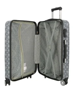 SOLO SOPRANI - TROLLEY GRIGIO SCURO LOGGATO IN ABS 4 RUOTE