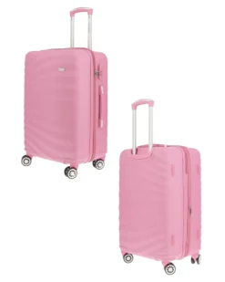 SOLO SOPRANI - TROLLEY ROSA ABS CON 4 RUOTE DOPPIE