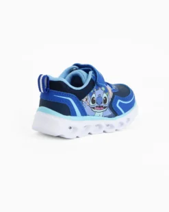 STITCH - Sneakers blu da bimbo con luci e strappo