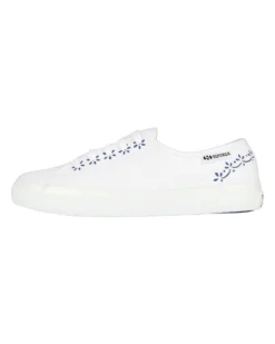SUPERGA - SCARPA 3750 CERAMIC PRINT LEGGERA BIANCA E BLU - S71473W