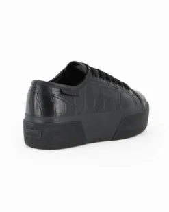 SUPERGA - SCARPA 3790 PLATFORM DA DONNA NERO COCCO