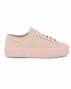 SUPERGA - SCARPA 3790 PLATFORM IN CAMOSCIO ROSA DA DONNA