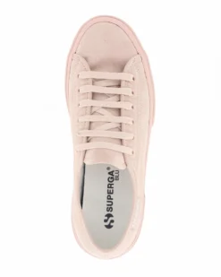 SUPERGA - SCARPA 3790 PLATFORM IN CAMOSCIO ROSA DA DONNA