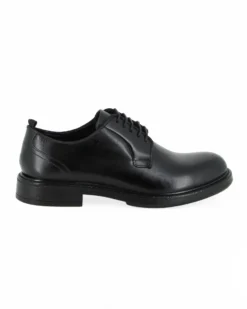 SUPER RIFLE - Scarpa nera da uomo in VERA PELLE con lacci