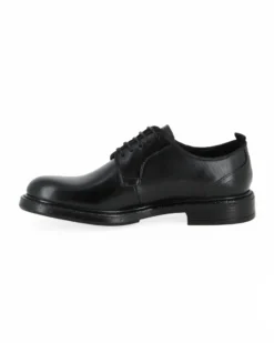 SUPER RIFLE - Scarpa nera da uomo in VERA PELLE con lacci