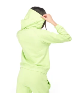 SWEAT C/CAPP.BUCANEVE GREEN FLUO