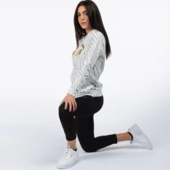 SWEAT C/CAPP.ESS+TIGER AOP HD TR WHITE