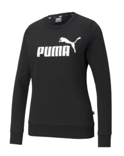 SWEAT ESS LOGO CREW FL BLACK