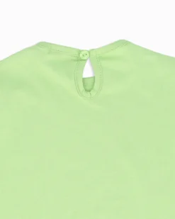 SWEET YEARS - Completo mezza manica verde lime neonata 12-30 mesi in cotone