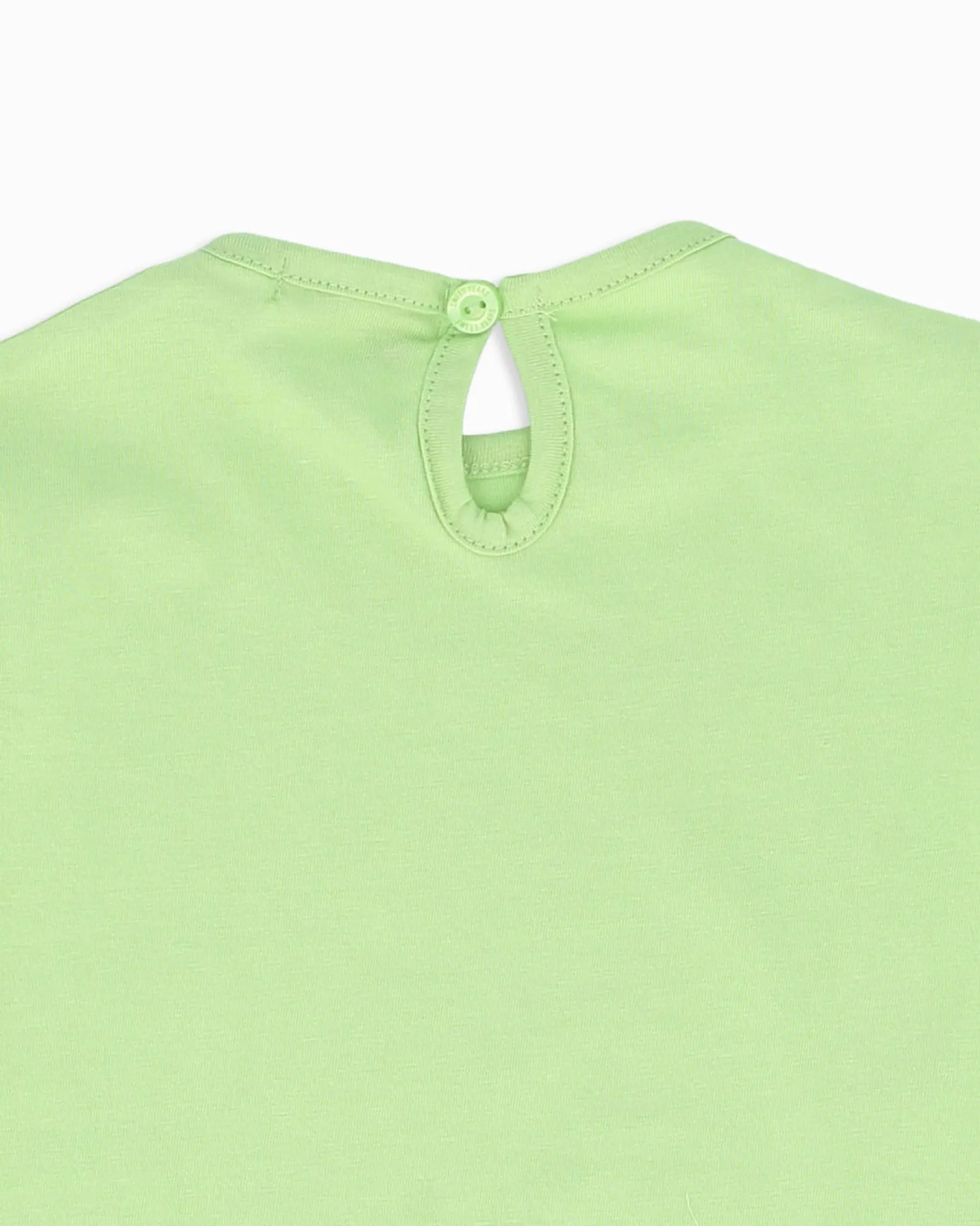 SWEET YEARS - Completo mezza manica verde lime neonata 12-30 mesi in cotone