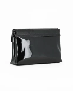 TATOO - Borsa da sera in vernice nera MADE IN ITALY