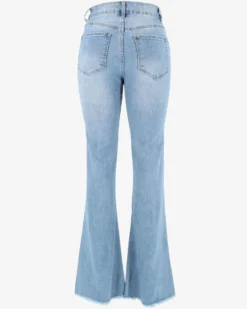 TATOO - JEANS FLARE DA DONNA ELASTICIZZATI CON STRASS
