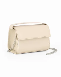 TATOO - MINIBAG BEIGE VERNICE UN MANICO - 2034