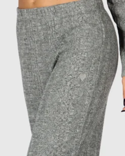 TATOO - PANTALONE PALAZZO A COSTINE GRIGIO DA DONNA