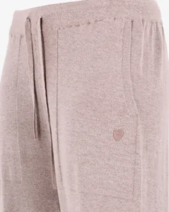 TATOO - PANTALONE PALAZZO IN MAGLIA BEIGE DA DONNA
