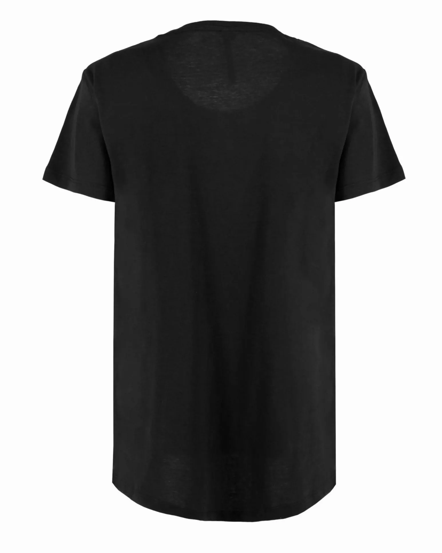 TATOO - Tshirt manica corta con scritta nera in cotone