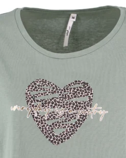 TATOO - Tshirt manica corta con taschino beige in cotone