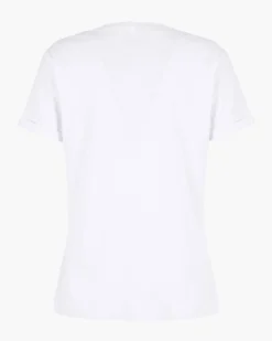 TATOO - Tshirt manica corta con stampa e scritta bianca in cotone