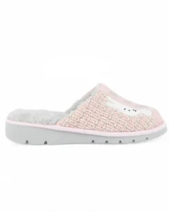TIGLIO - Pantofola rosa da donna con pelliccia interna, MADE IN ITALY
