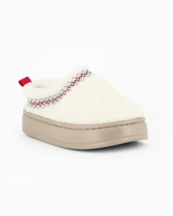 TIGLIO RAMBLAS - Pantofola crema in peluche