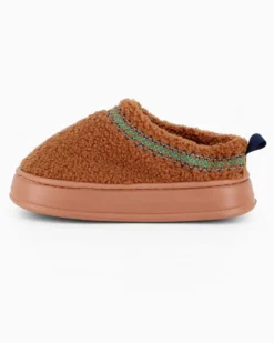 TIGLIO RAMBLAS - Pantofola nocciola in peluche