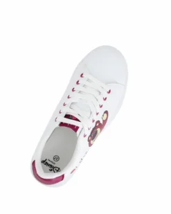 TOY STORY - Scarpa sneakers bianca da donna con stampa laterale e lacci