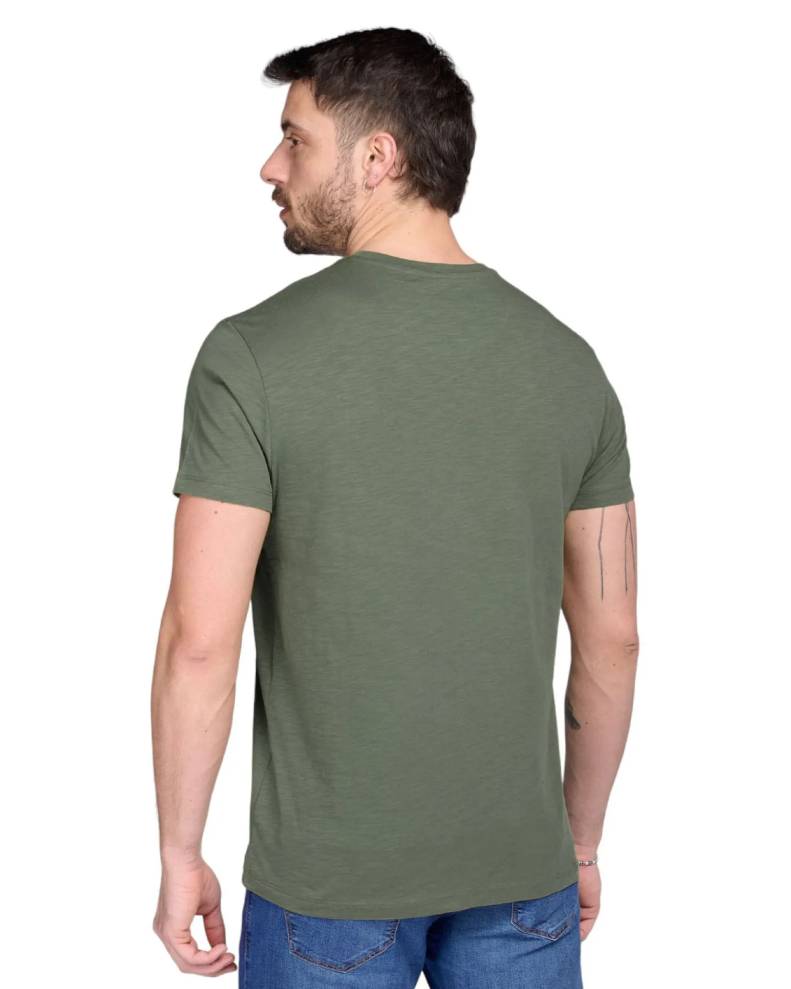 TSHIRT MANICA CORTA FIAMMATA C/TASCHINO