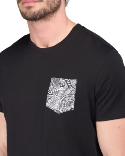 TSHIRT MANICA CORTA FIAMMATA C/TASCHINO
