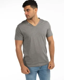 TSHIRT MANICA CORTA SCOLLO V TAGLIO VIVO