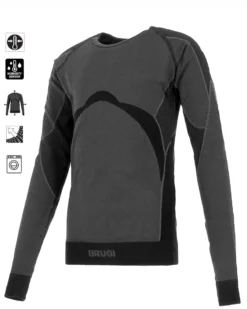 T-SHIRT ML INTIMO TERMICO JR BLACK