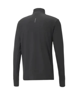 T-SHIRT MM 1/2 ZIP RUN FAVORITE BLACK
