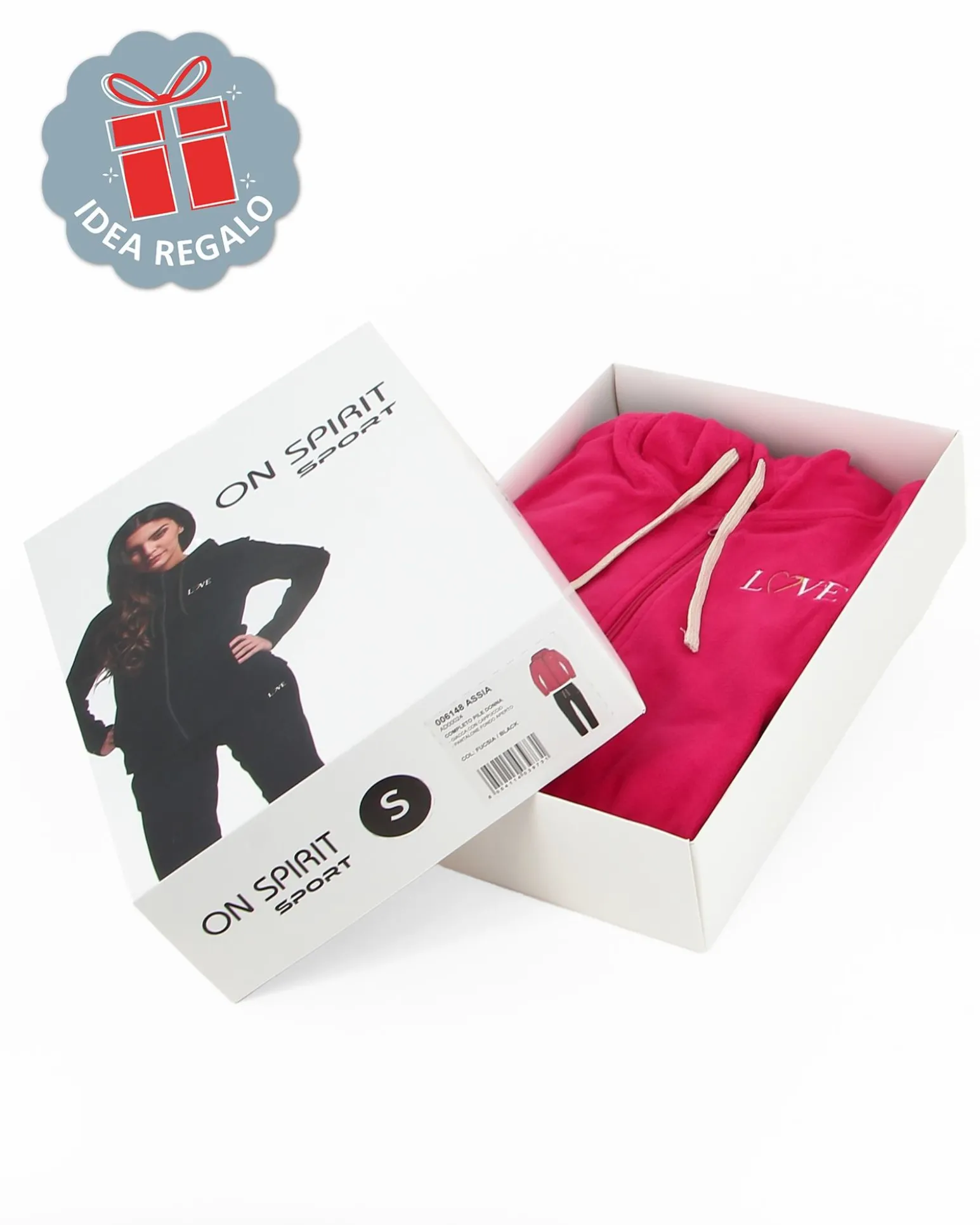 TUTA C/CAPP.ASSIA FUXIA-BLACK
