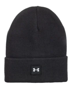 UNDER ARMOUR - BERRETTO  HALFTIME CUFF  NERO  DA UOMO, 1373155_0001