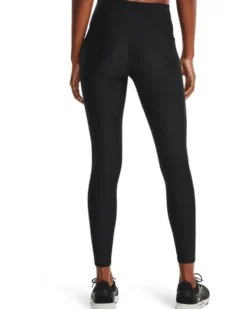 UNDER ARMOUR - Leggins neri ultra aderenti in tessuto traspirante a vita alta