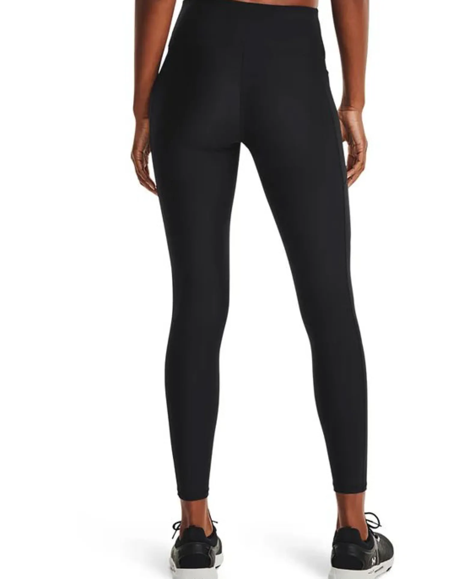 UNDER ARMOUR - Leggins neri ultra aderenti in tessuto traspirante a vita alta