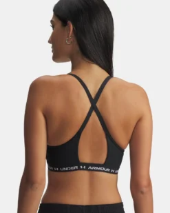 UNDER ARMOUR - REGGISENO SPORTIVO HG AUTHENTICS MID BRANDED NERO DA DONNA, 1383544_0001