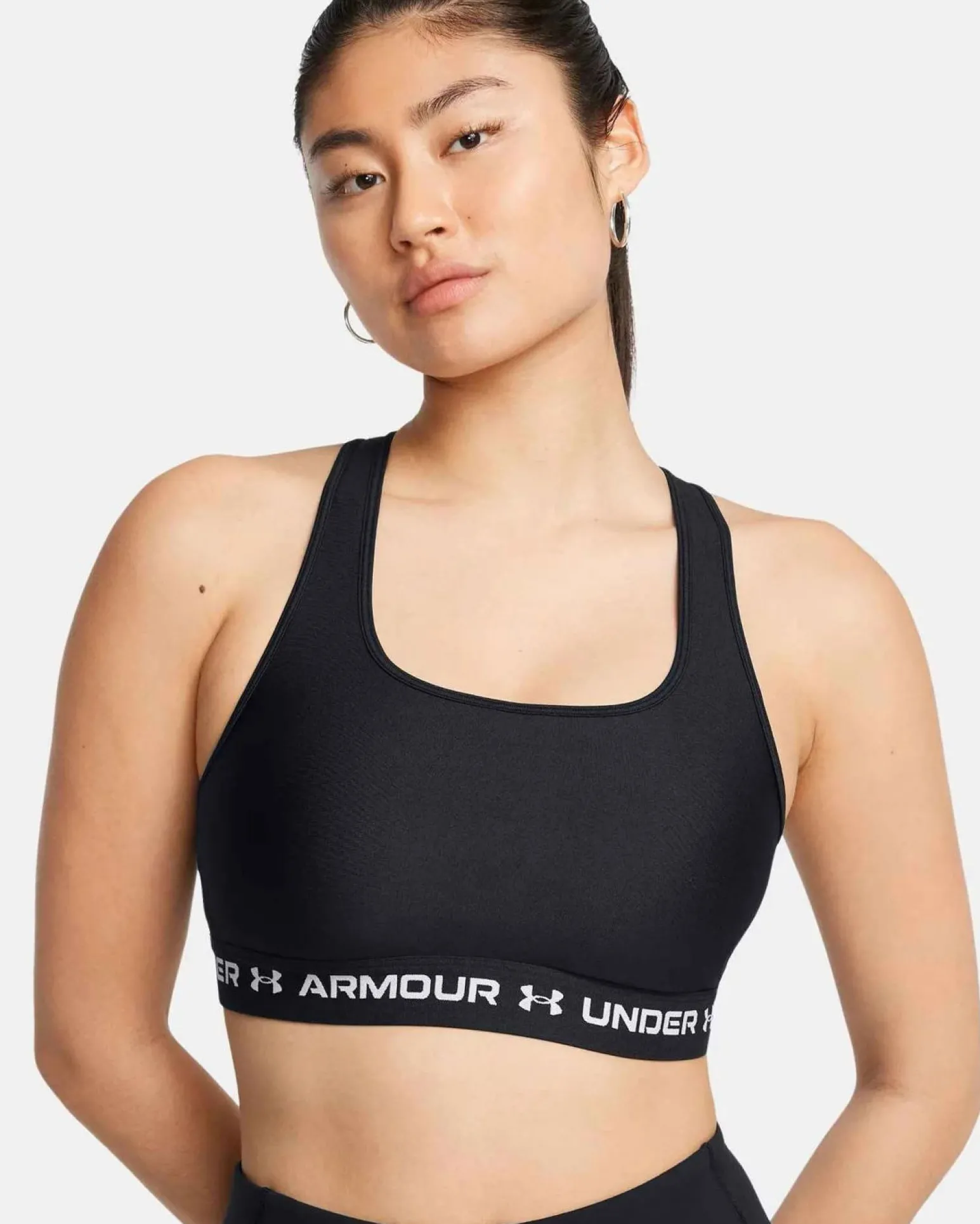 UNDER ARMOUR - REGGISENO SPORTIVO CROSSBACK MID BRA NERO DA DONNA, 1361034_0011