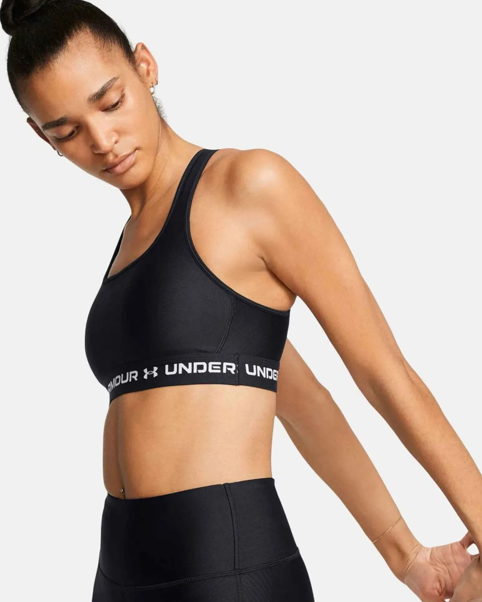 UNDER ARMOUR - REGGISENO SPORTIVO CROSSBACK MID BRA NERO DA DONNA, 1361034_0011
