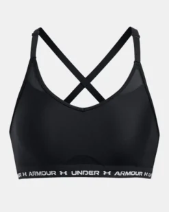 UNDER ARMOUR - REGGISENO SPORTIVO CROSSBACK LOW BRA ULTIMAT NERO DA DONNA, 1386424_0008